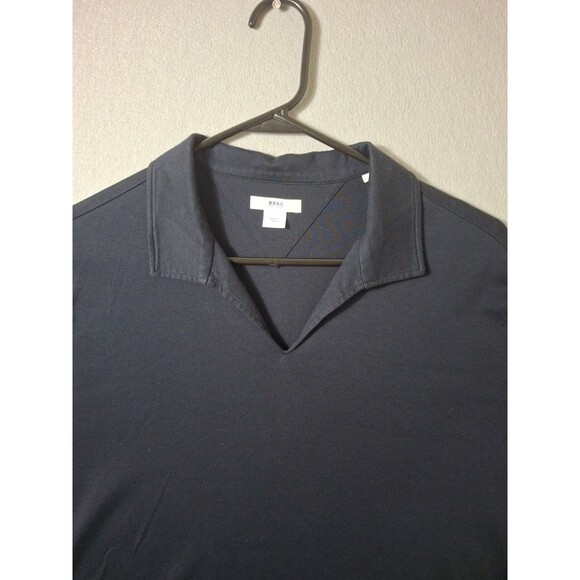 Brax Feel Good Mens Cotton Collared Short Sleeve Pullover Polo Top Navy Size XL - Picture 2 of 7